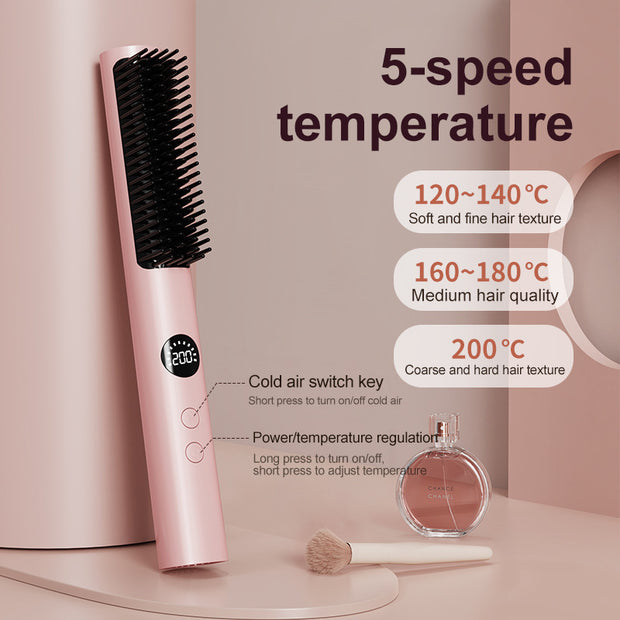 KONSOE AeroSleek Cool-Air Straightening & Styling Brush