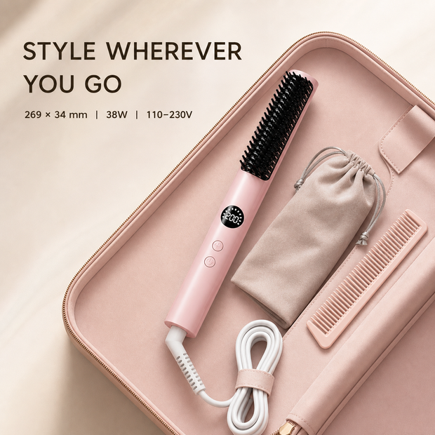 KONSOE AeroSleek Cool-Air Straightening & Styling Brush