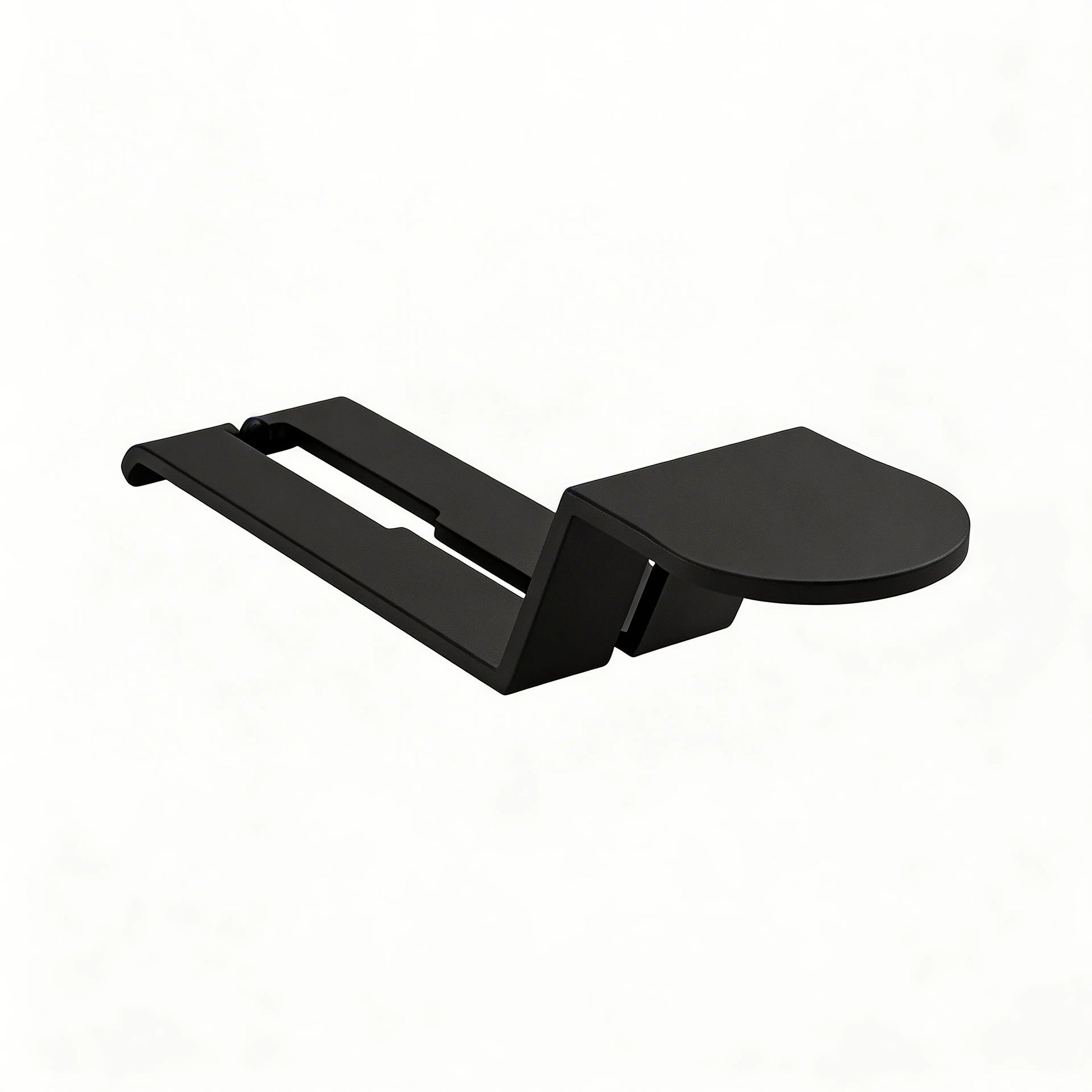 Black metal Apple Watch mount attachment for desk shelf - KONSOE