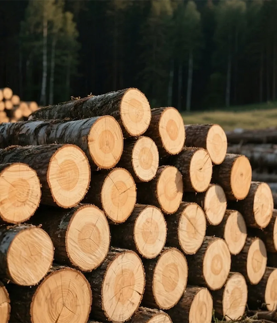 Premium walnut timber logs for KONSOE handcrafted wood desk accessories