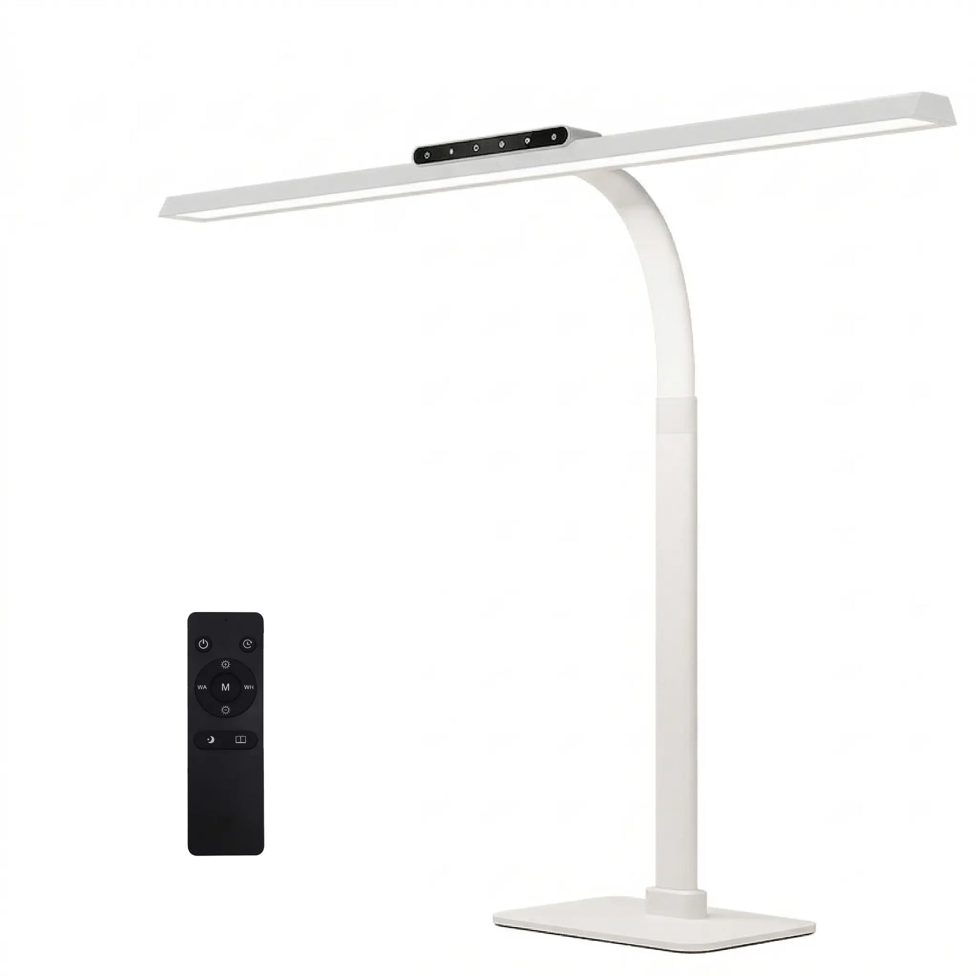 White LED desk lamp base wireless remote control - KONSOE