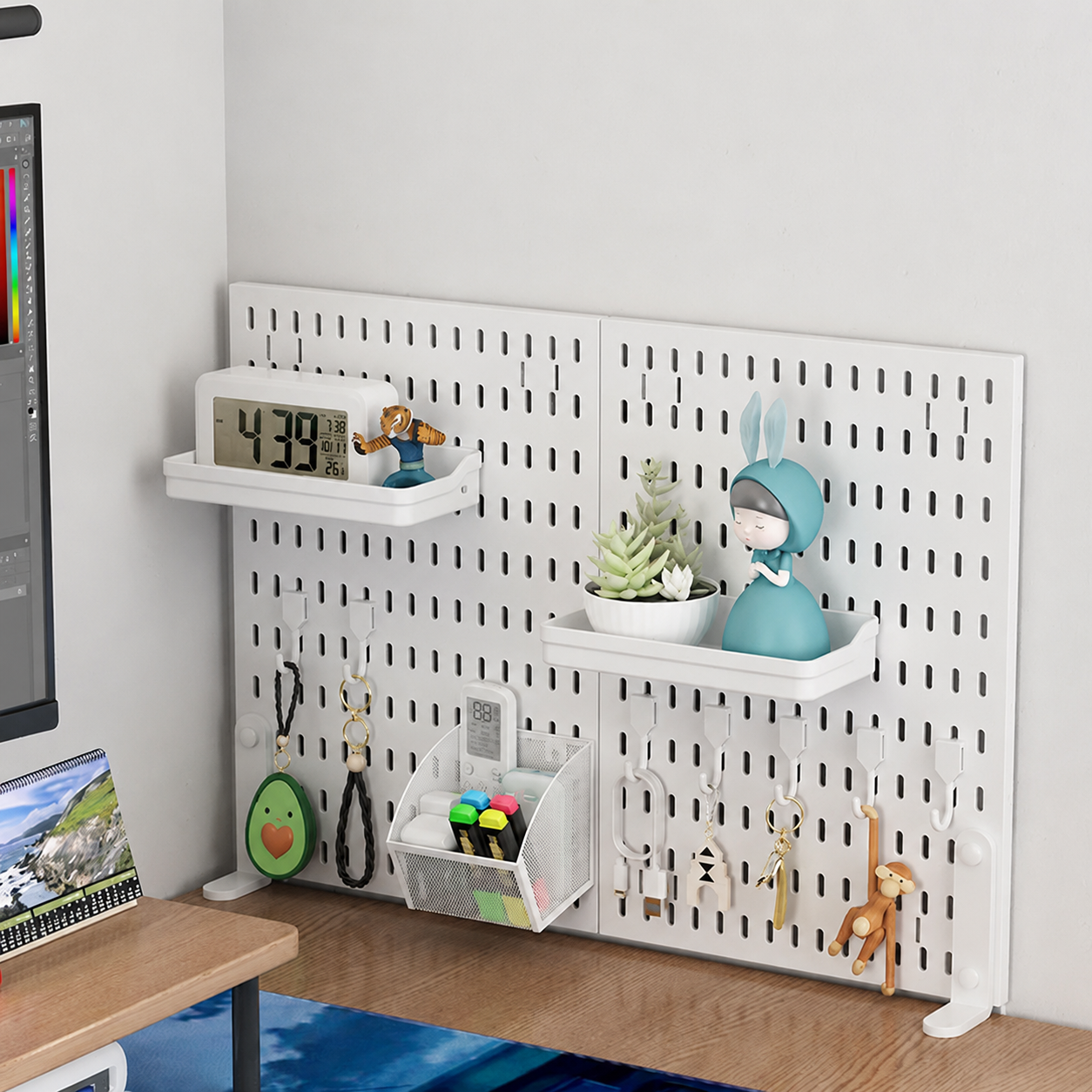 Desk Pegboard Organizer